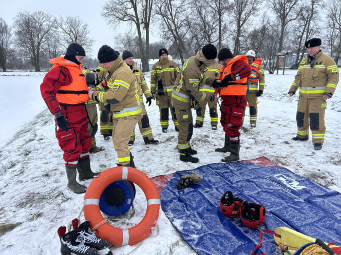 Strażackie ćwiczenia