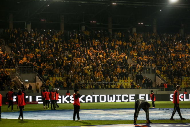 GKS Katowice - Górnik Zabrze: Zdjęcia kibiców z Derbów Śląska w ramach 23. kolejki PKO BP Ekstraklasy