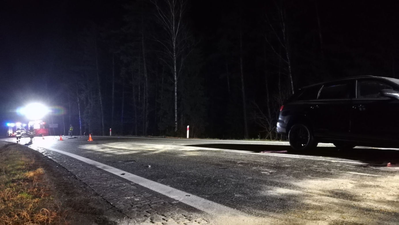 Katrynka. Czołowe zderzenie na DK 8. Dwie osoby nie żyją [ZDJĘCIA]