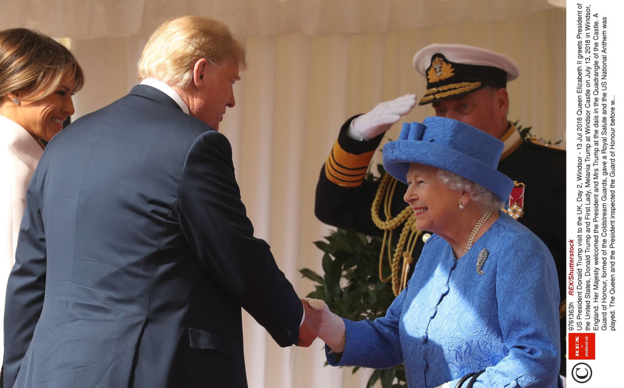 Melania i Donald Trump w Wielkiej Brytanii