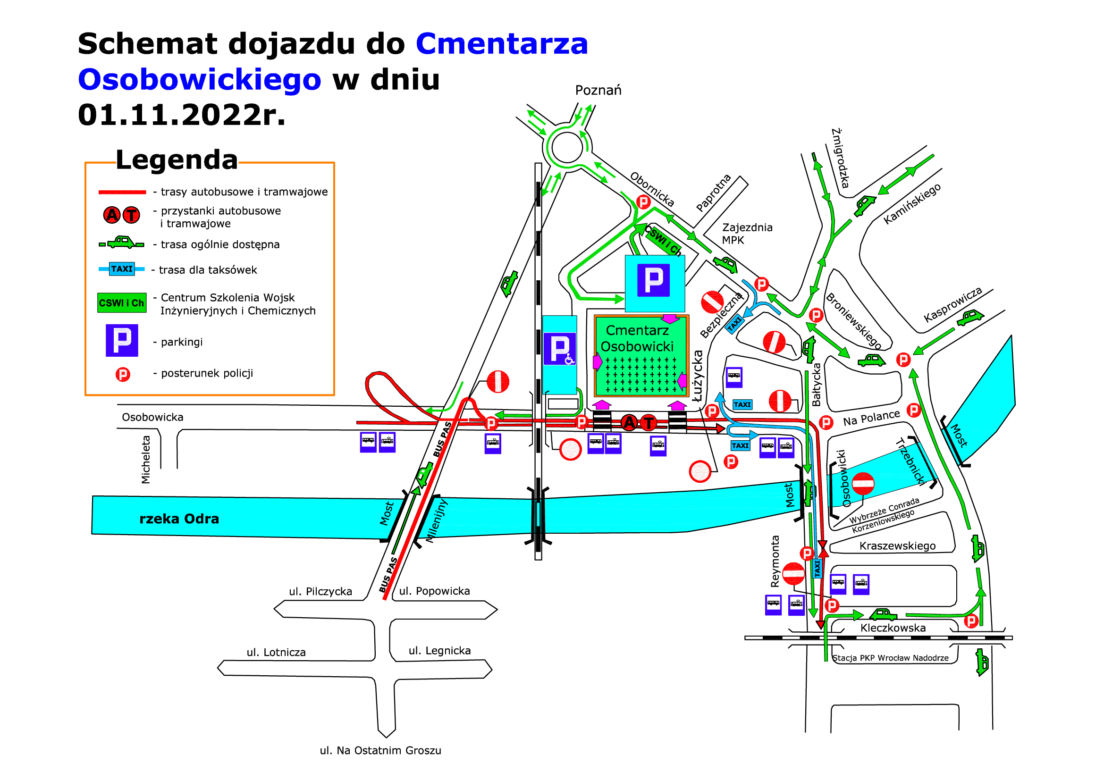 Jak dojechać na cmentarze? Cmentarz Osobowicki we Wrocławiu 