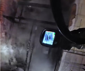 Pożar przy ul. Warszawskiej w Toruniu. Strażacy pokazali film z akcji. Wszystko widać!