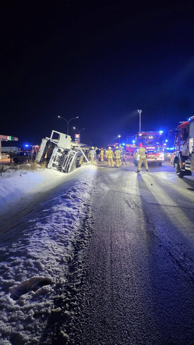 Zablokowana DK-2 w Chromnej