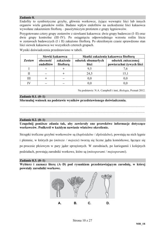 Matura 2019 z biologii [ARKUSZE CKE, ODPOWIEDZI]