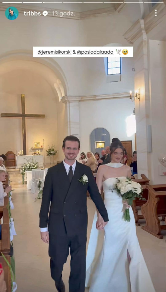 Jeremi Sikorski wziął ślub z uczestniczką "Top Model" i zaśpiewał na własnym weselu! Ładna z nich para?