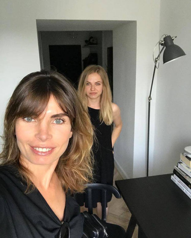 Agnieszka Dygant z siostrą