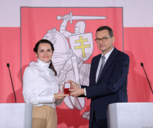 Swiatłana Cichanouska, Premier Mateusz Morawiecki