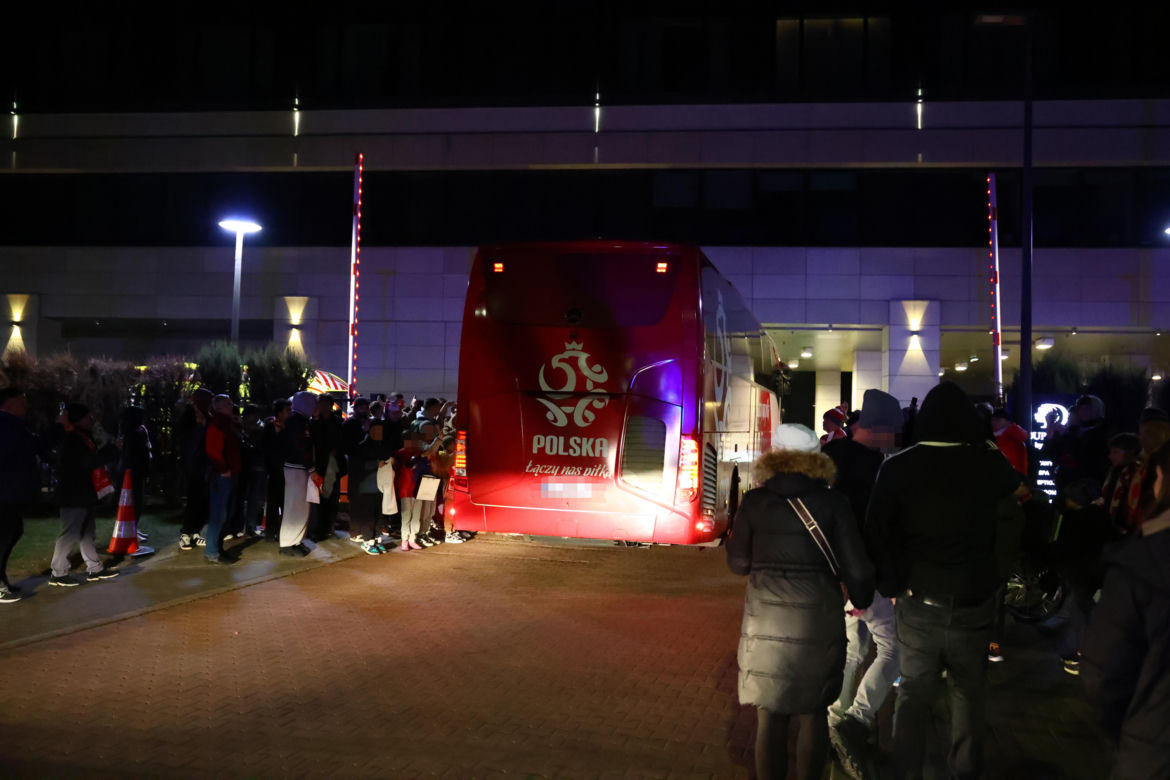 Reprezentacja Polski: nocny powrót do hotelu po meczu