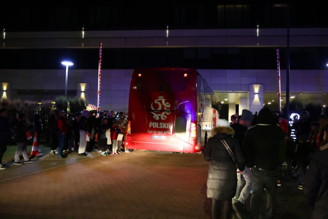 Reprezentacja Polski: nocny powrót do hotelu po meczu
