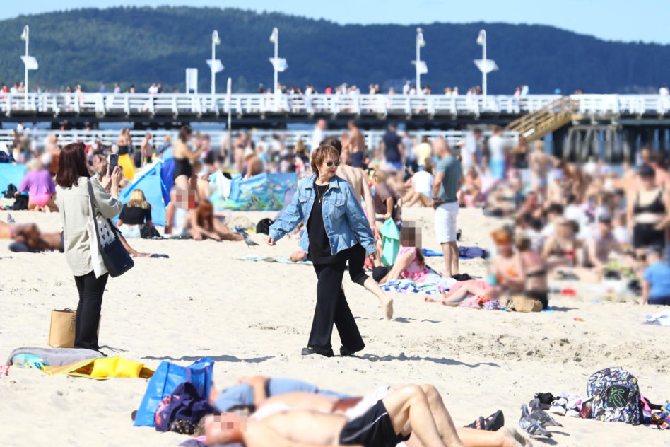 Izabela Trojanowska elegancka nawet na plaży