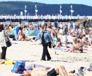 Izabela Trojanowska elegancka nawet na plaży