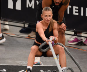 Anna Lewandowska z przystojnym Latynosem na zawodach Hyrox