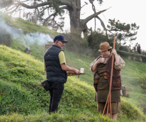 Zdjęcie z planu filmowego „Lord of the Rings: The Hunt for Gollum” (Polowanie na Golluma)