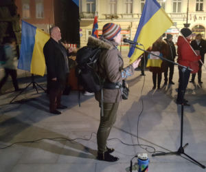 Bydgoszcz. Protest przeciwko wojnie w Ukrainie