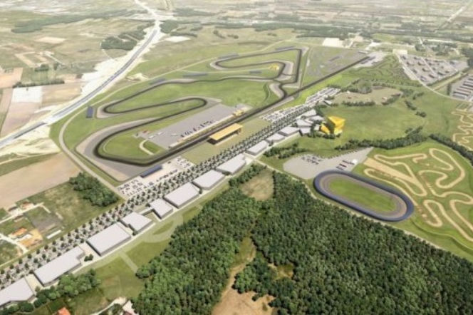 Wizualizacja toru F1 w Gdańsku z lotu ptaka