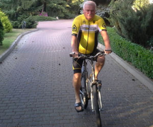 Wałęsa w klapeczkach szykuje się do Tour de Pologne