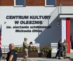 Michael Ollis patronem Centrum Kultury w Olesznie. To on ocalił życie Polaka w Afganistanie