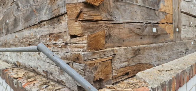 Demontaż budynku na Lubelszczyźnie