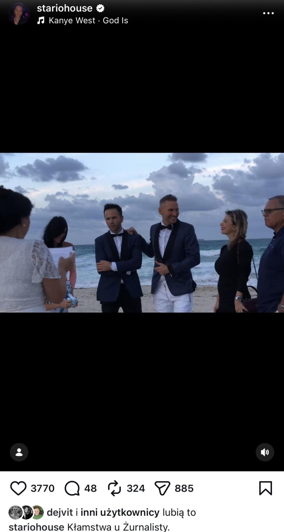 Krzysztof Gojdź i Marcin Roznowski: Ślub na plaży