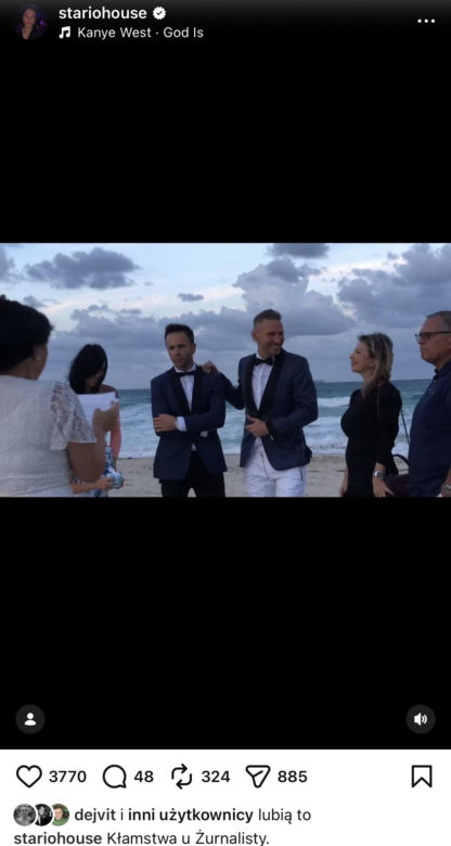 Krzysztof Gojdź i Marcin Roznowski: Ślub na plaży