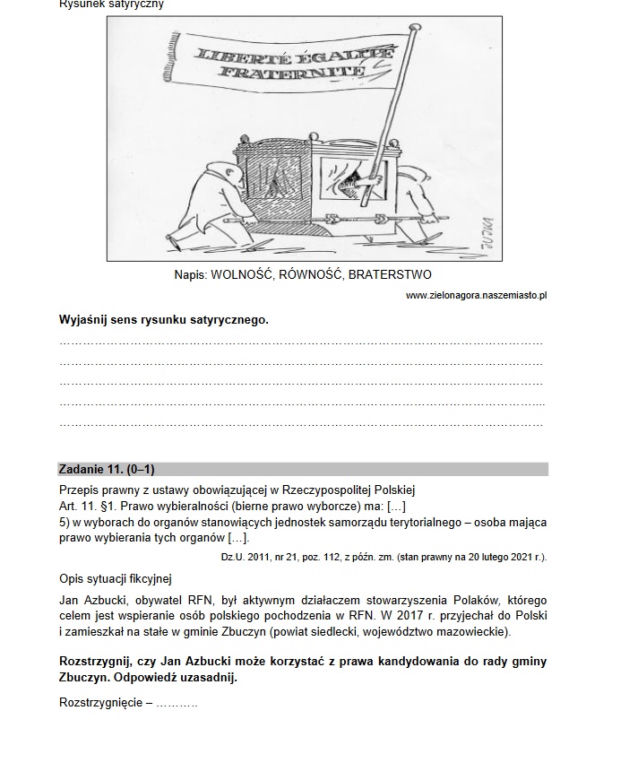 Matura próbna 2021 z WOS-u. Czy rozszerzenie było trudne? Zobacz arkusze CKE i odpowiedzi