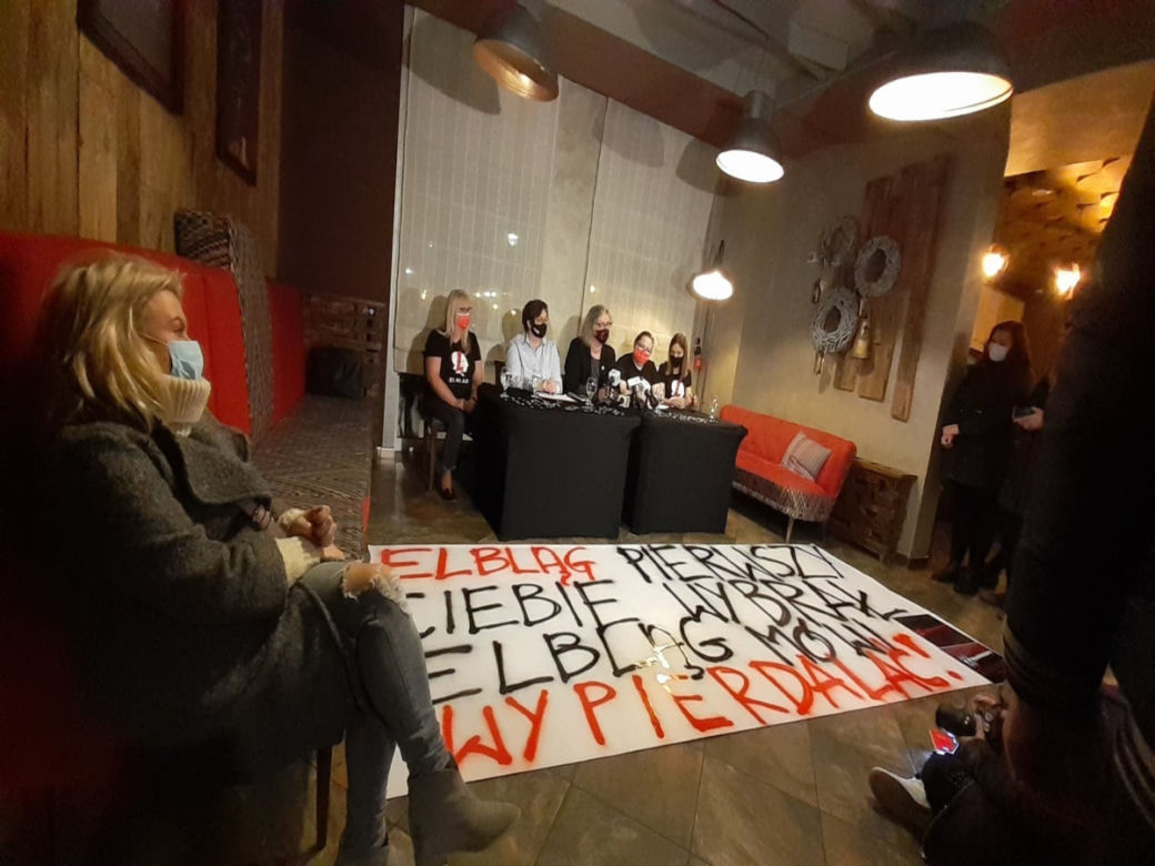 Marta Lempart na Warmii i Mazurach