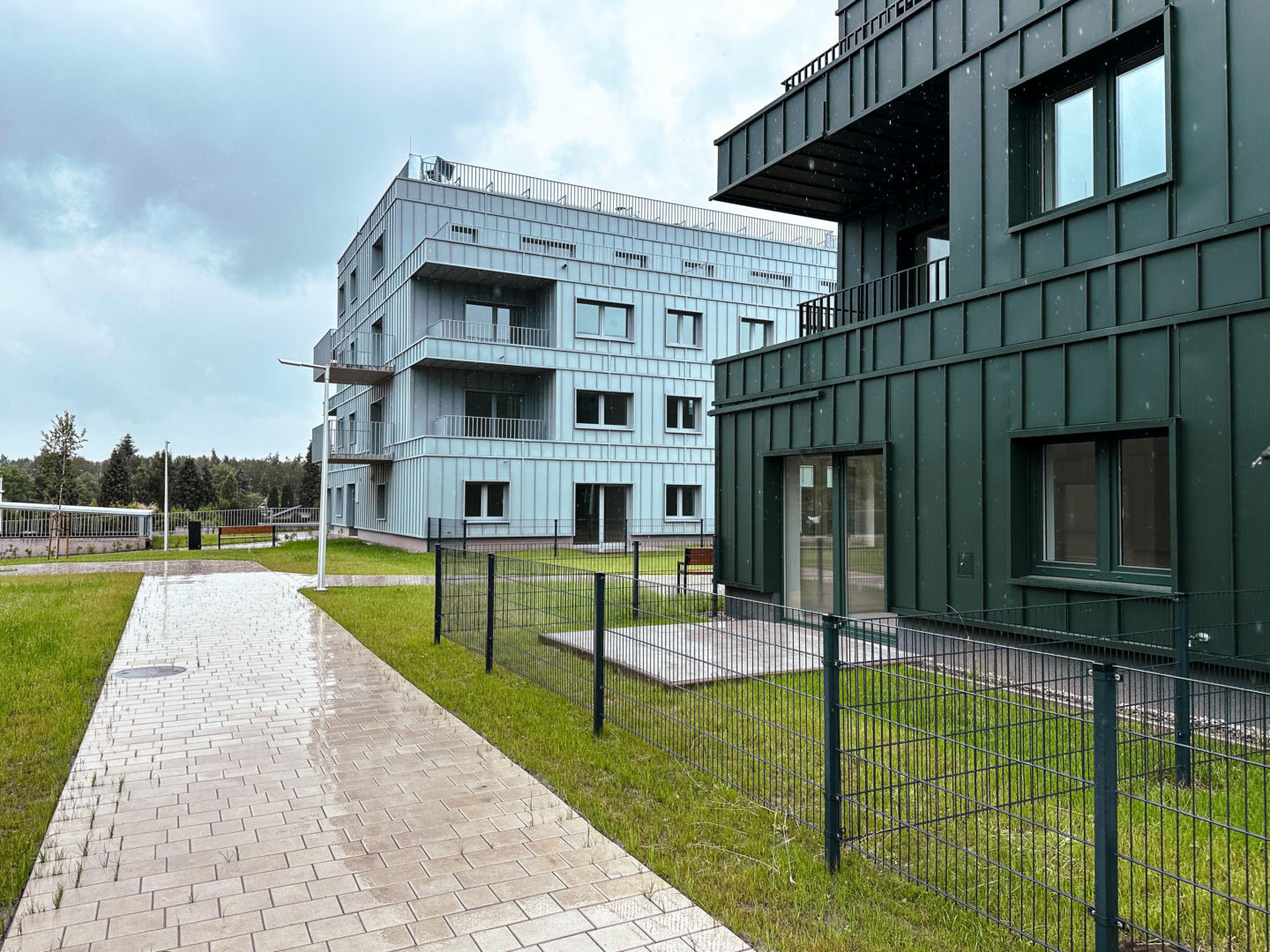 Budynki TBS w Katowicach przy Kosmicznej z 2026. Projekt: Kinga Bączyk i Magdalena Orzeł-Rurańska, pracownia K3Xmore