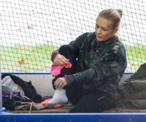 Aneta Zając na łyżwach