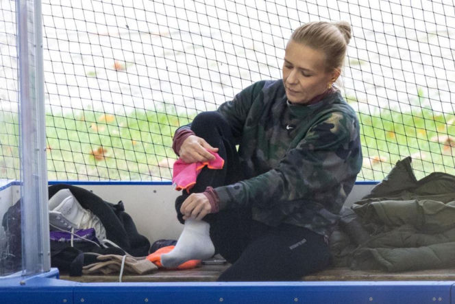 Aneta Zając na łyżwach