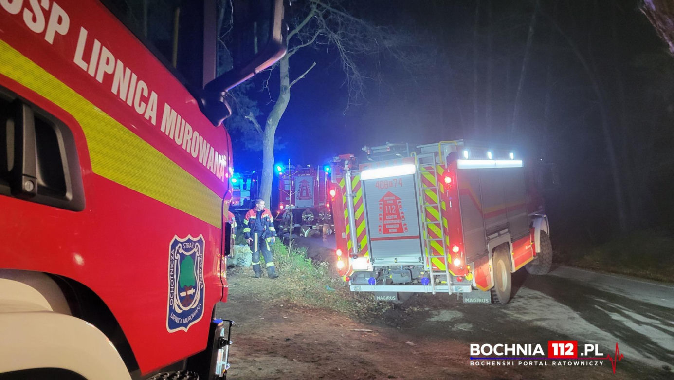 Pożar lasów w powiecie bocheńskim