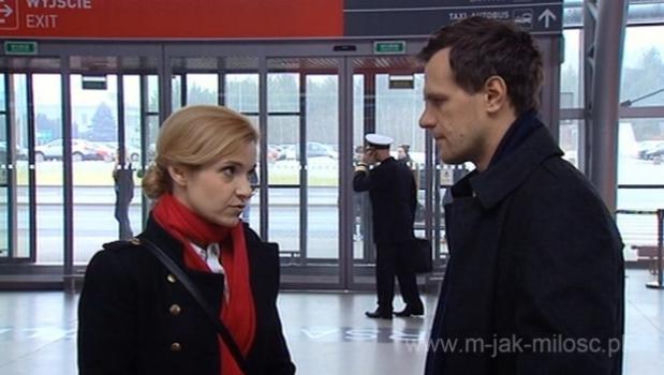 M  jak miłość odc. 999. Małgosia (Joanna Koroniewska), Michał Łagoda (Paweł Okraska)