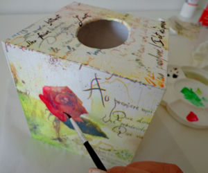 Chustecznik decoupage