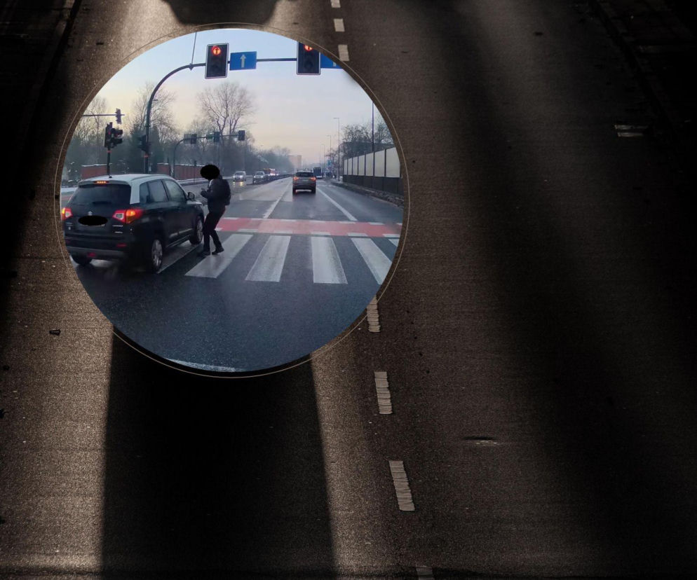 Oszukać przeznaczenie w Krakowie. O krok od tragedii na przejściu na pieszych [NAGRANIE]