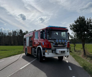 Wypadek ciężarówki w miejscowości Nowa Wróblina