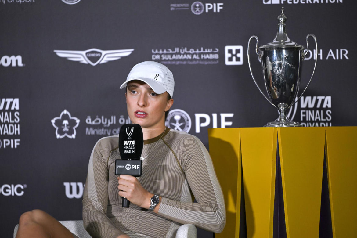 Tenisistki na konferencji WTA Finals