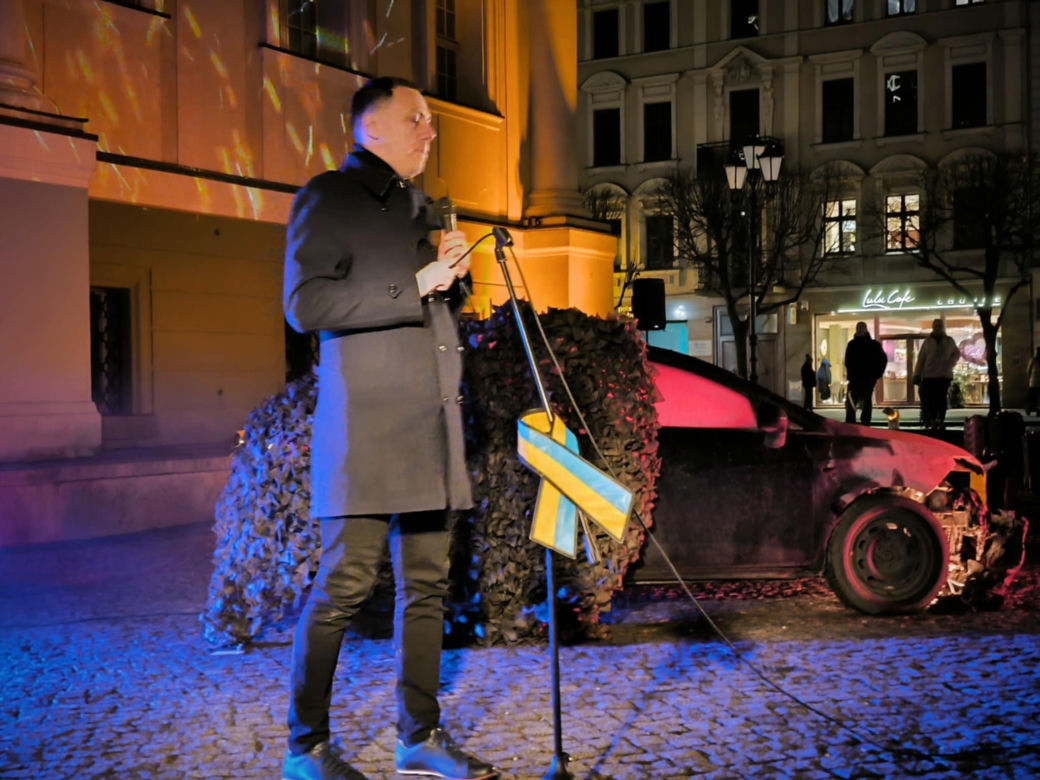 leszczyńskie obchody rocznicy agresji Rosji na Ukrainę
