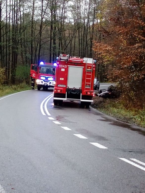 Wypadek na drodze wojewódzkiej 163 