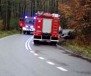 Wypadek na drodze wojewódzkiej 163 