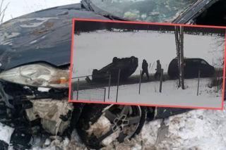 Holował auto... na dachu! Szokująca akcja pijanego kierowcy