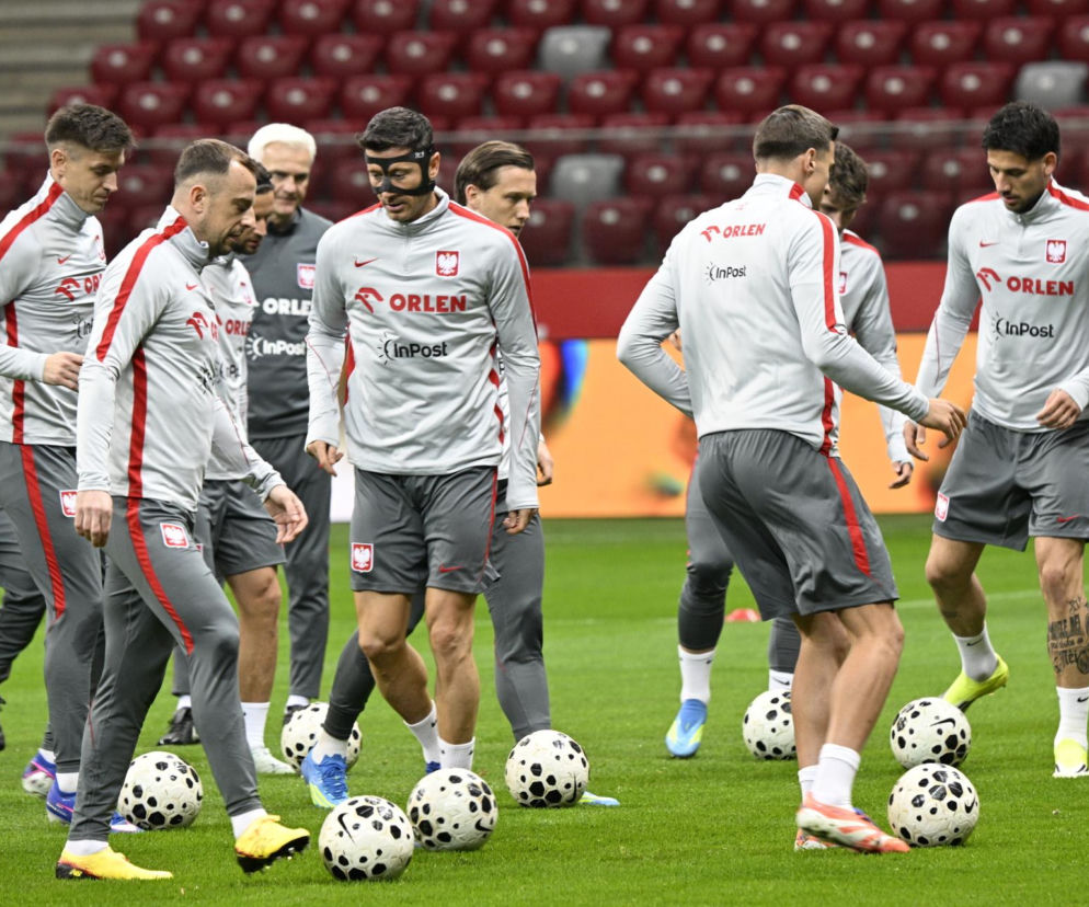 Trening reprezentacji Polski w Warszawie przed meczem z Albaną