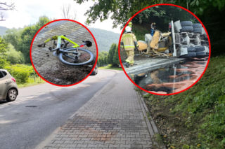 Usłyszeli wielki huk. Potem zobaczyli wywróconą betoniarkę. Nie żyją dwie osoby
