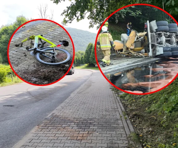 Nie żyje kierowca betoniarki i rowerzystka. „Huk był taki, że trudno opisać”