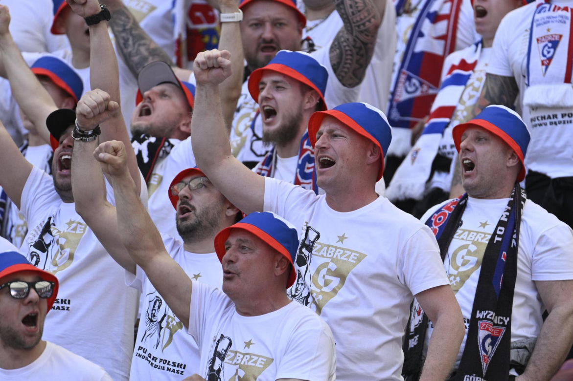 Kibice na finale Pucharu Polski: Górnik - Raków