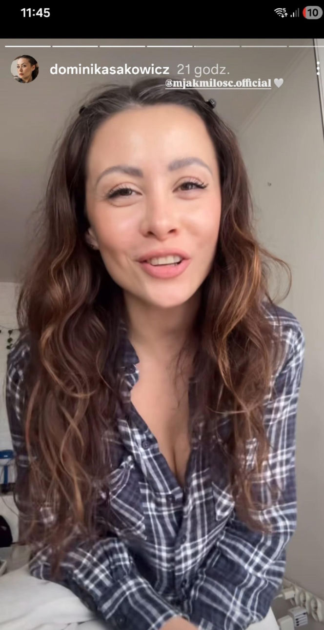 Dominika Sakowicz (Joanna z M jak miłość) - prywatnie na Instagramie