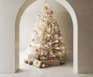 Kaszmirowa, beżowa choinka