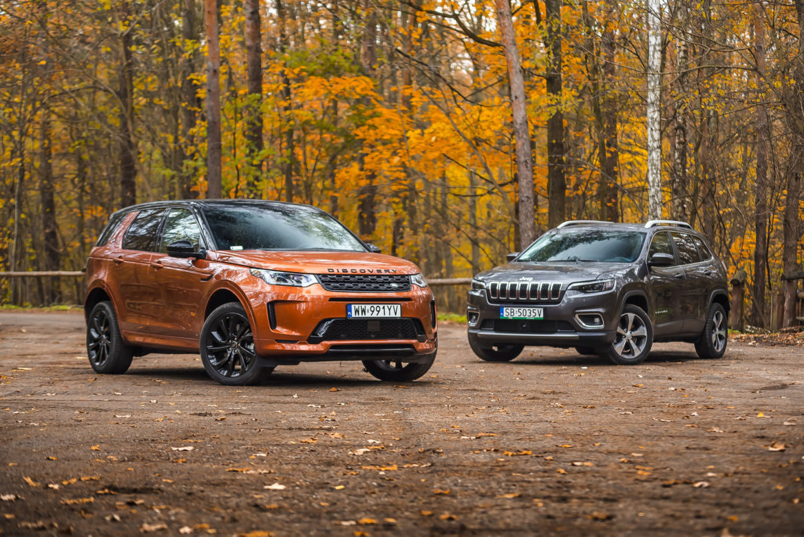 Land Rover Discovery Sport 2.0P 200 KM AT9 AWD R-Dynamic HSE vs. Jeep Cherokee 2.2 MultiJet 195 KM AT9 AWD Limited