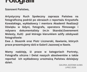 Wystawa Absolwentów Fotografii w Galerii Jazzowej, będzie też film!