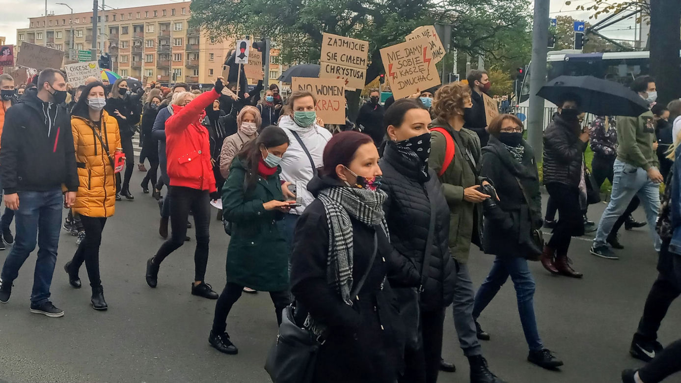 Protest kobiet w Szczecinie - 28.10.2020