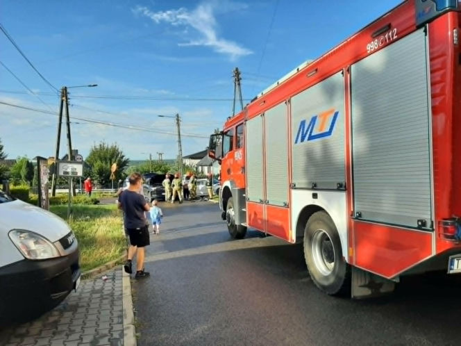 Wypadek na ulicy Żytniej w Starachowicach