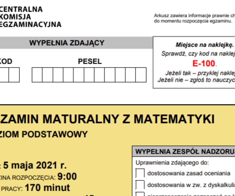 Matura 2022 - pewniaki i przecieki z matematyki. Co będzie na maturze 5.05.2022?